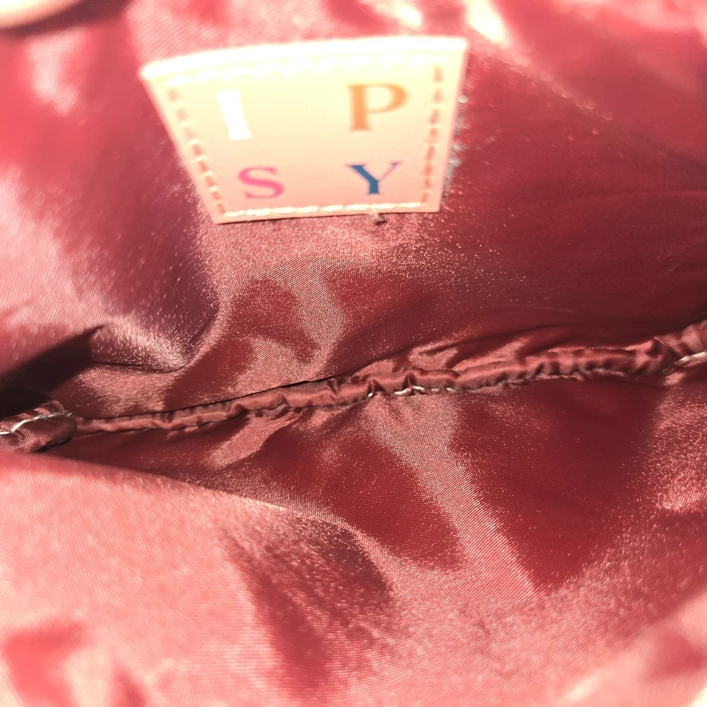 Ipsy Pink Sherpa Pouch